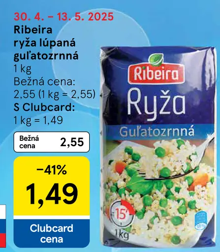 Ribeira Ryža lúpaná guľatozrnná