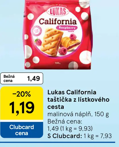 Lukas California taštička z lístkového cesta