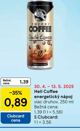 Hell Coffee nápoj plechovka