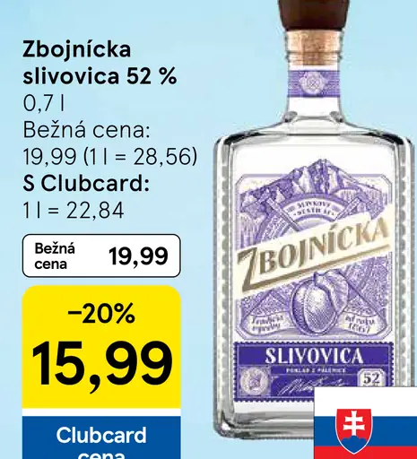 Zbojnícka Slivovica 52%