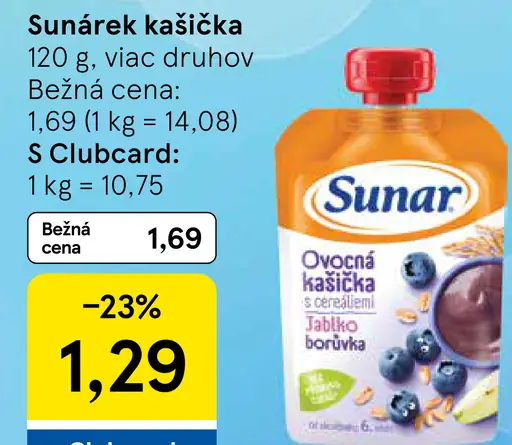 Sunárek kašička