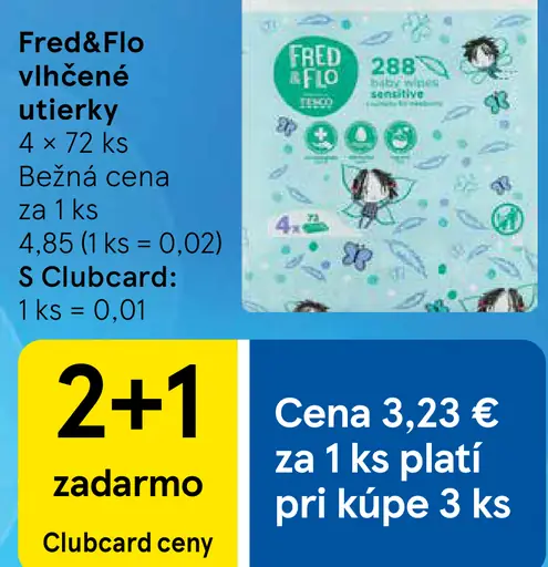 Fred&Flo vlhčené utierky