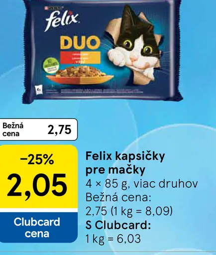 Felix kapsičky pre mačky