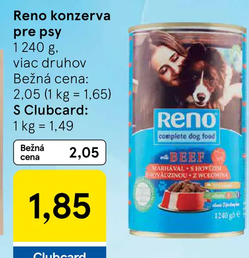 Reno konzerva pre psy