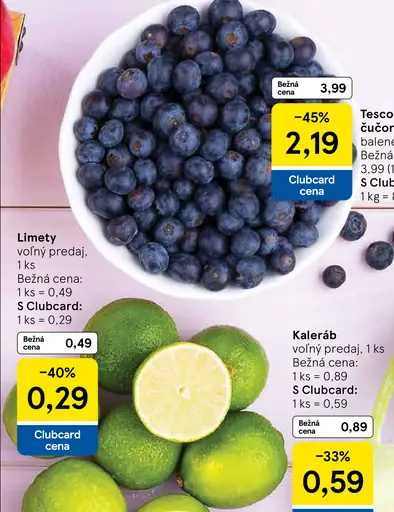 Tesco čučoriedky