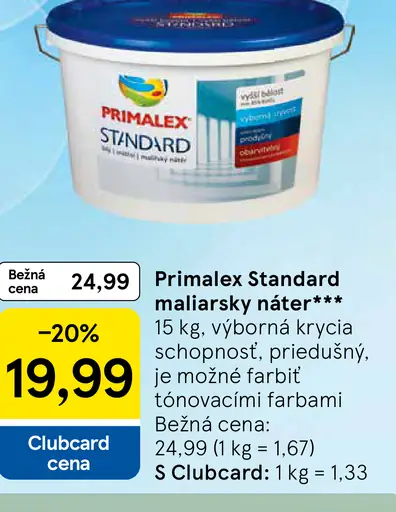 Primalex Standard maliarsky náter