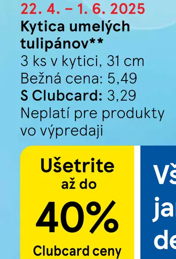 Kytica umelých tulipánov