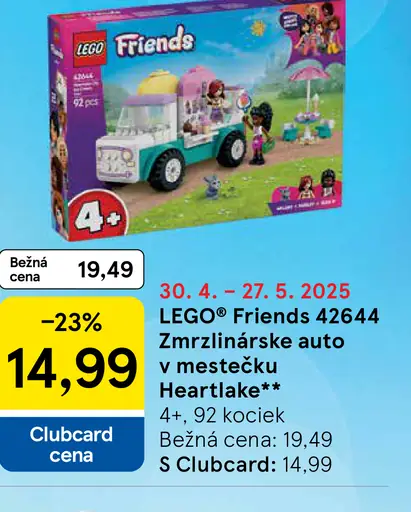 LEGO Friends 42644 Zmrzlinárske auto v mestečku Heartlake