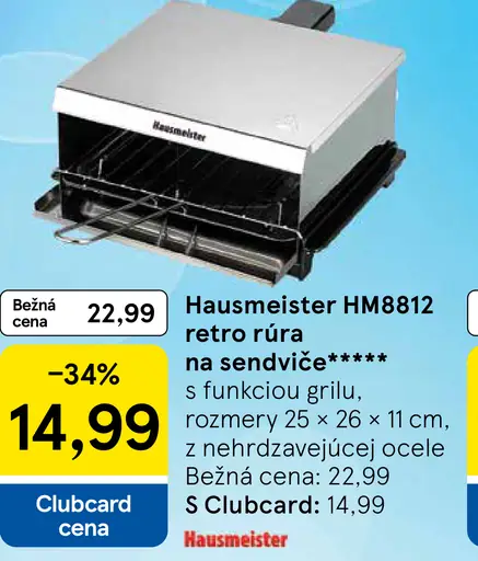 Hausmeister retro rúra na sendviče