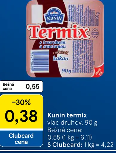 Kunin Termix kakaový