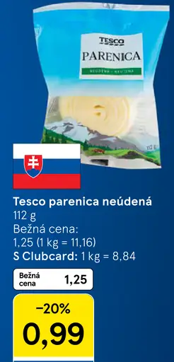 Tesco parenica neúdená