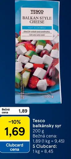 Tesco balkánsky syr