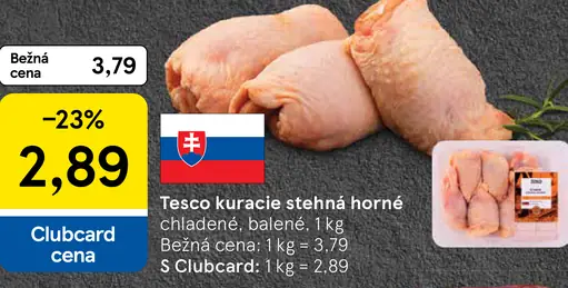 Tesco kuracie stehná horné