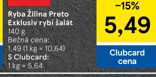 Ryba Žilina Preto Exklusu rybí šalát