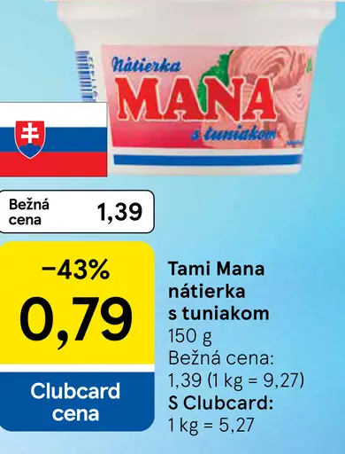 Tami Mana nátierka s tuniakom