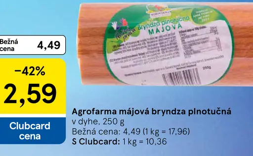 Agrofama májová bryndza plnotučná