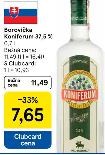 Borovička Koniferum 37,5 %