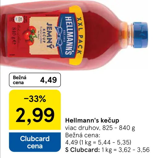 Hellmann's Kečup jemne štipľavý