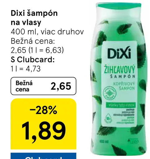 Dixi šampón na vlasy