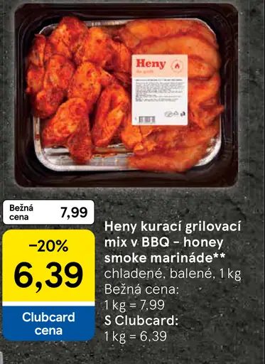 Heny kurací grilovací mix v BBQ – honey smoke marináde