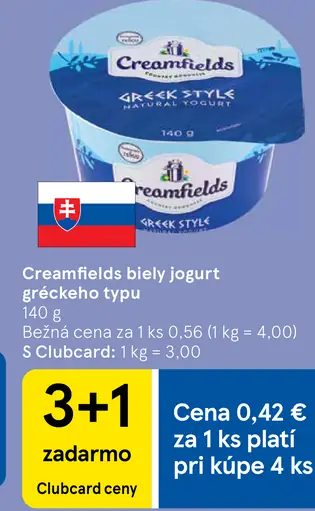 Creamfields Greek Style jogurt biely