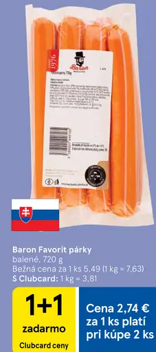 Baron Favorit párky