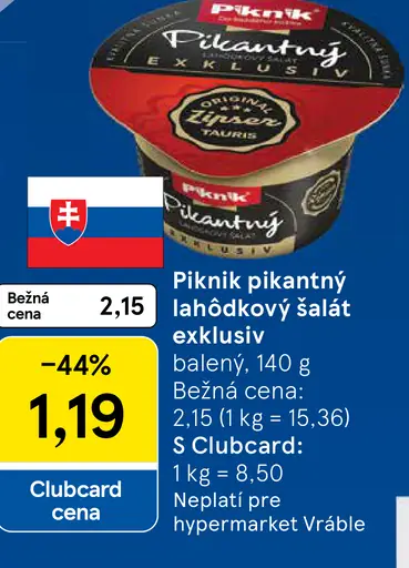 Piknik pikantný šalát exkluzív