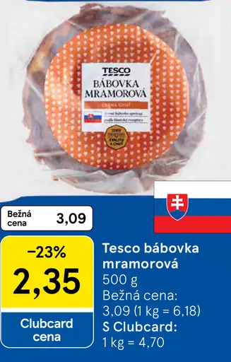 Tesco bábovka mramorová