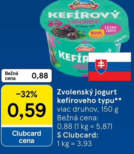 Zvolenský jogurt kefírového typu