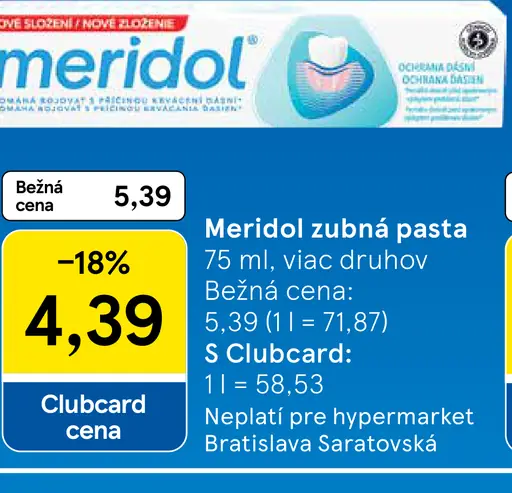 Meridol zubná pasta