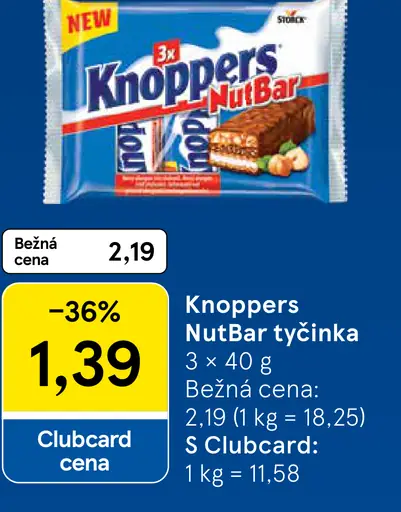 Knoppers NutBar tyčinka