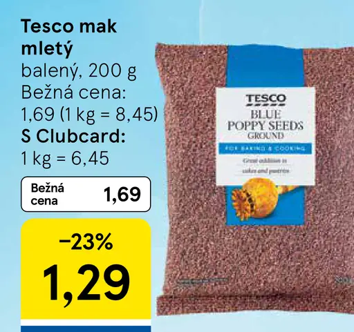 Tesco mak mletý