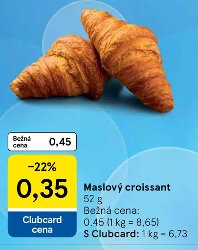 Maslový croissant