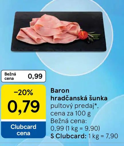 Baron hradčanská šunka