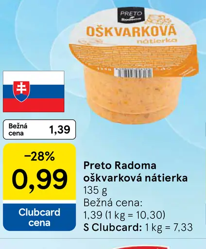 PRETO Radoma Oškvarková nátierka