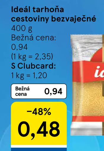 Ideál tarhoňa bezvaječná