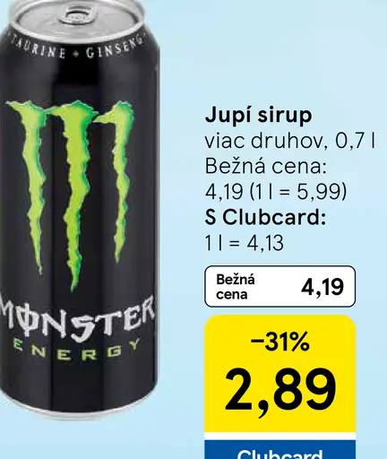 Monster energetický drink plechovka