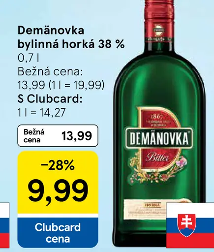 Demänovka bylinná horká 38 %