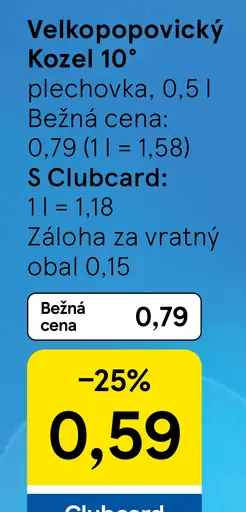 Velkopopovický Kozel 10°
