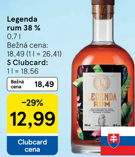 Legends rum 38 %