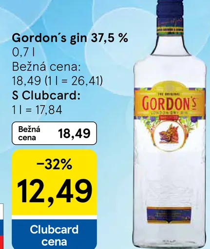 Gordon's gin 37,5 %