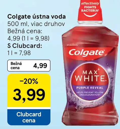 Colgate ústna voda