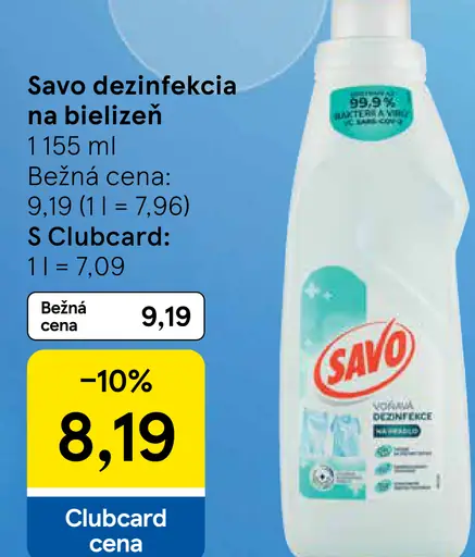 Savo Dezinfekcia na bielizeň