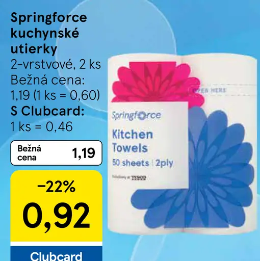 Springforce kuchynské utierky