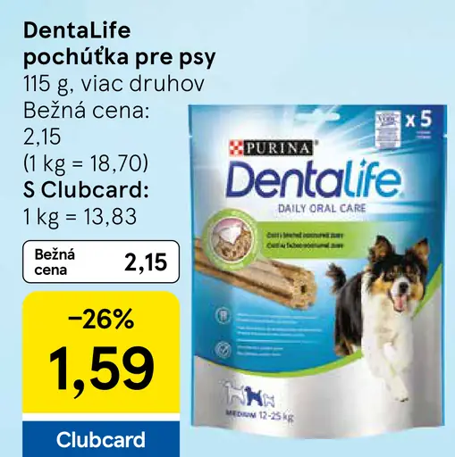 DentaLife pochúťka pre psy