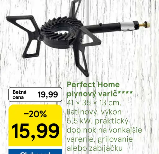 Perfect Home Plynový varič
