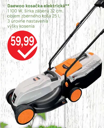 Daewoo elektrická kosačka