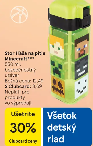 Stor fľaša na pitie Minecraft