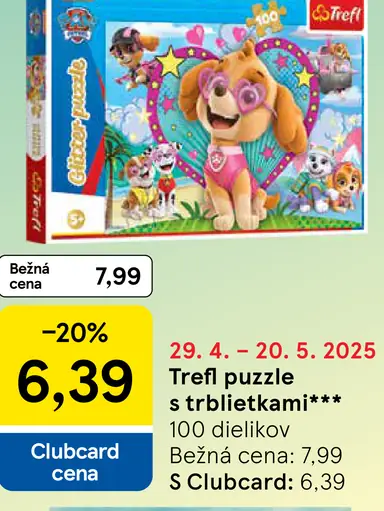 Trefl puzzle s trblietkami