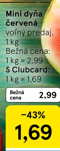 Mini dyňa červená
